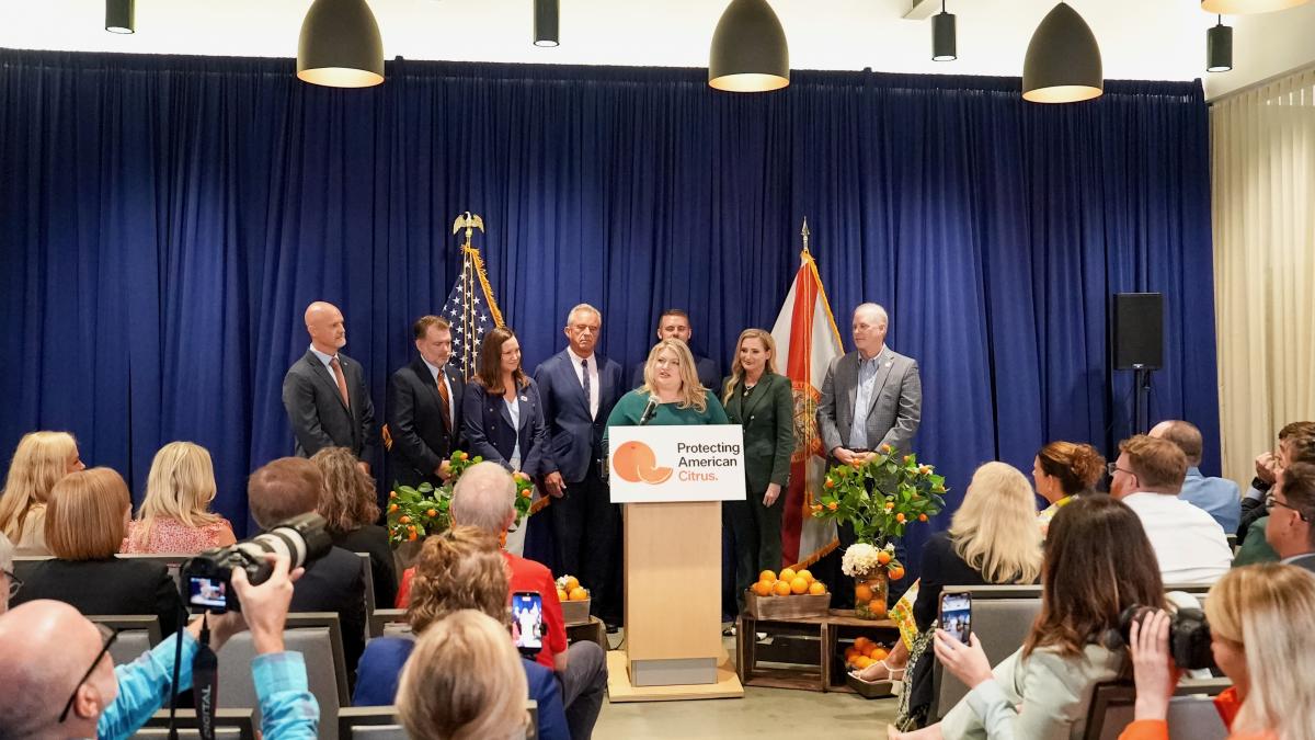 Rep. Cammack Florida Citrus Press Conference 